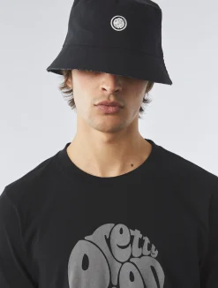 Pretty Green Tonal Paisley Reversible Bucket Hat Black Cheap