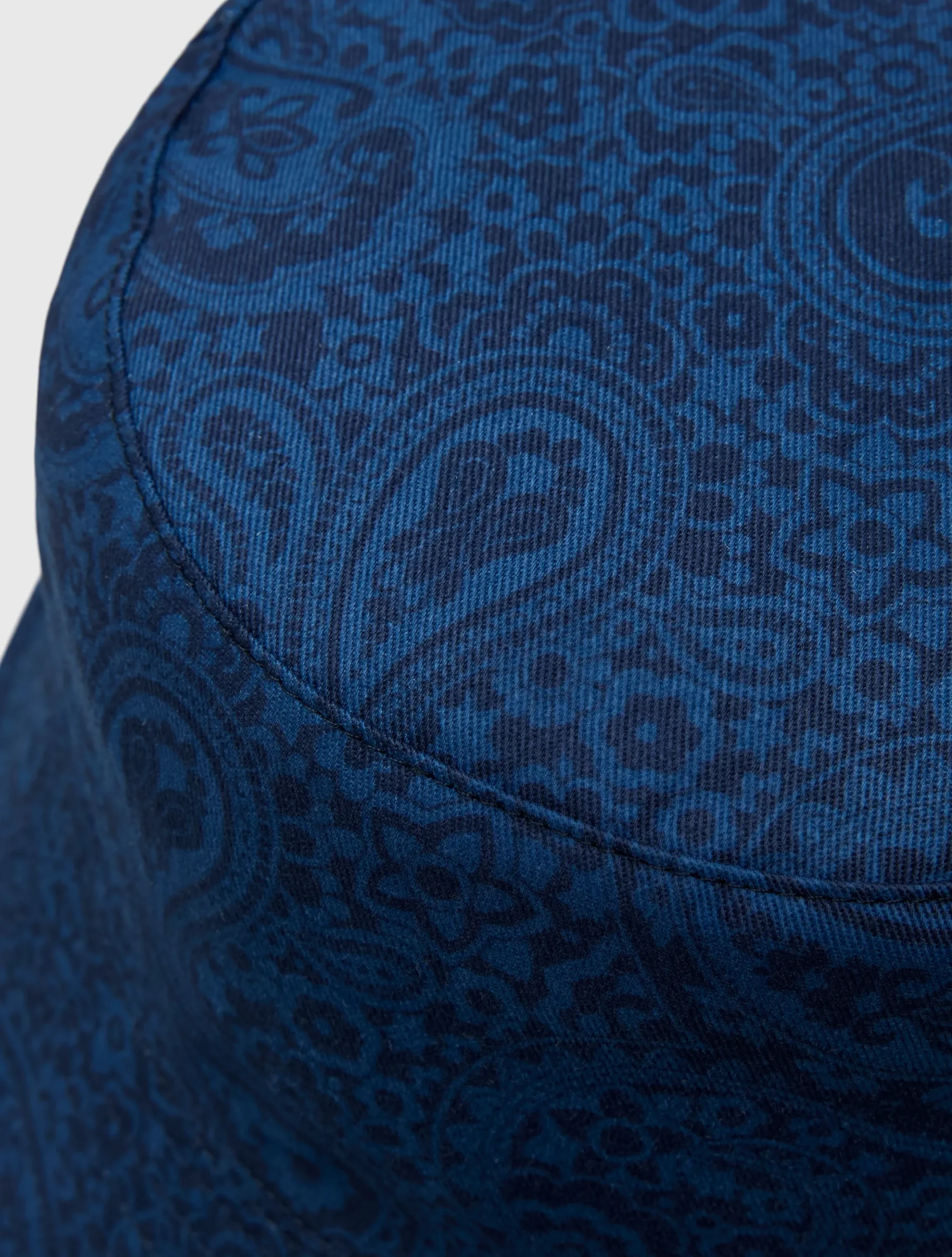 Pretty Green Tonal Paisley Reversible Bucket Hat Navy Sale