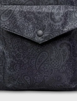 Pretty Green Tonal Wonderwall Paisley Zip Backpack Cheap