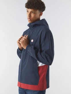 Pretty Green Travis Colourblock Jacket Navy Cheap