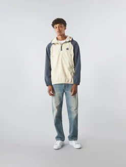 Pretty Green Travis Colourblock Overhead Jacket Stone Cheap