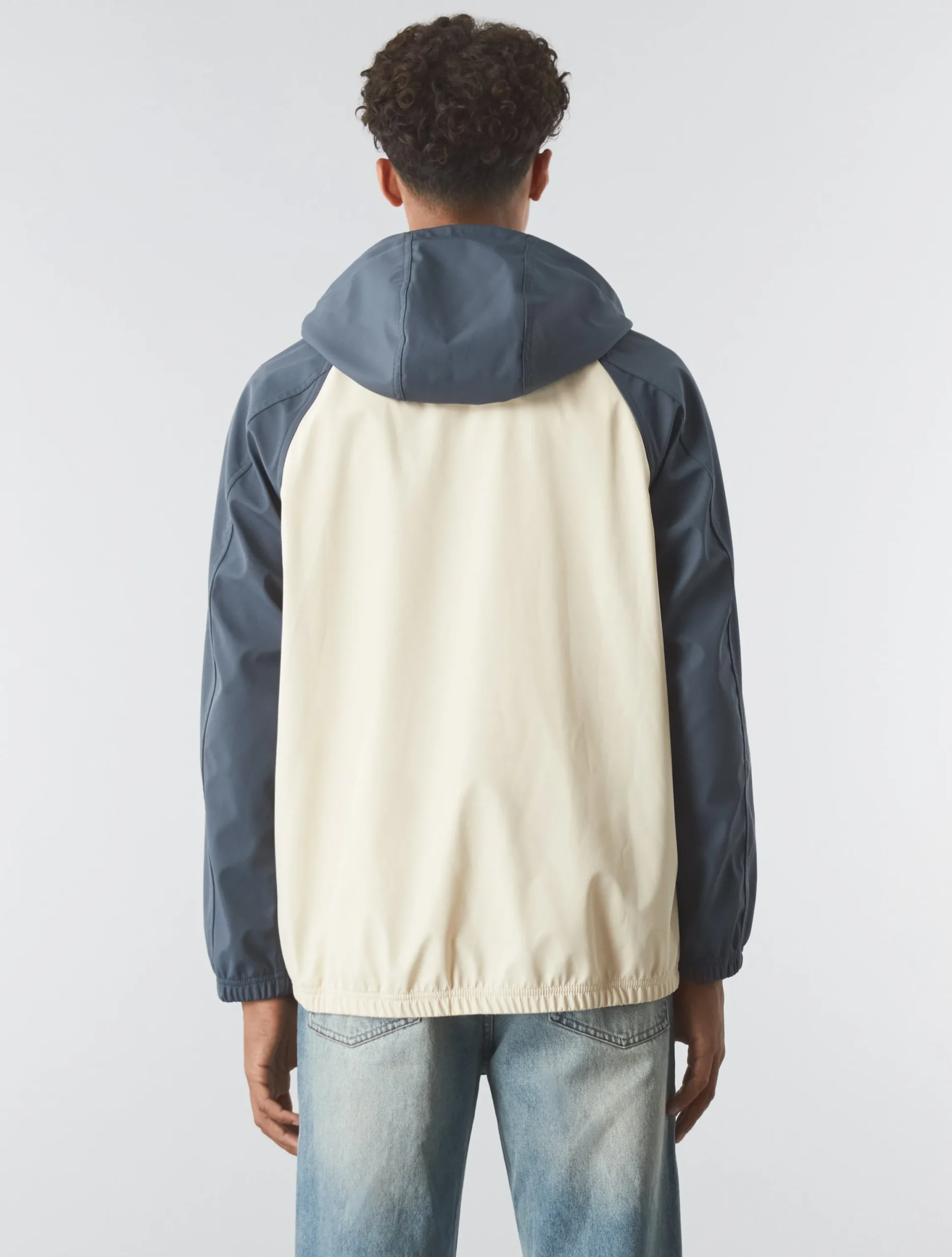 Pretty Green Travis Colourblock Overhead Jacket Stone Cheap