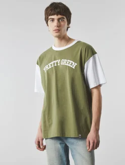 Pretty Green Upstate T-shirt Green Cheap