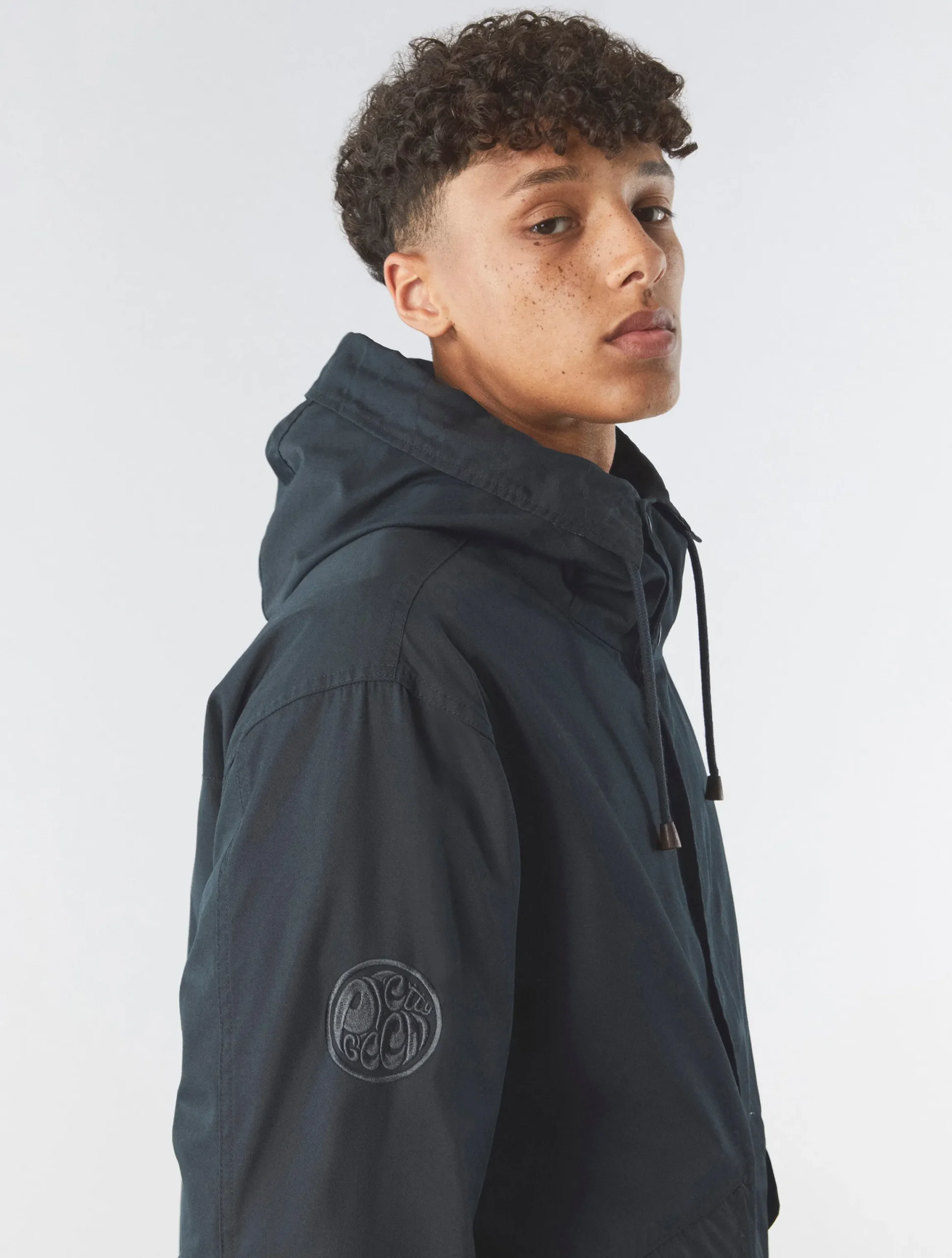 Pretty Green Walker Oversized Parka Black New