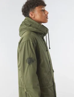 Pretty Green Walker Oversized Parka Khaki Sale