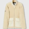 Pretty Green Wonderwall Borg Jacket Stone Best Sale