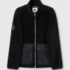 Pretty Green Wonderwall Borg Jacket Black Best Sale