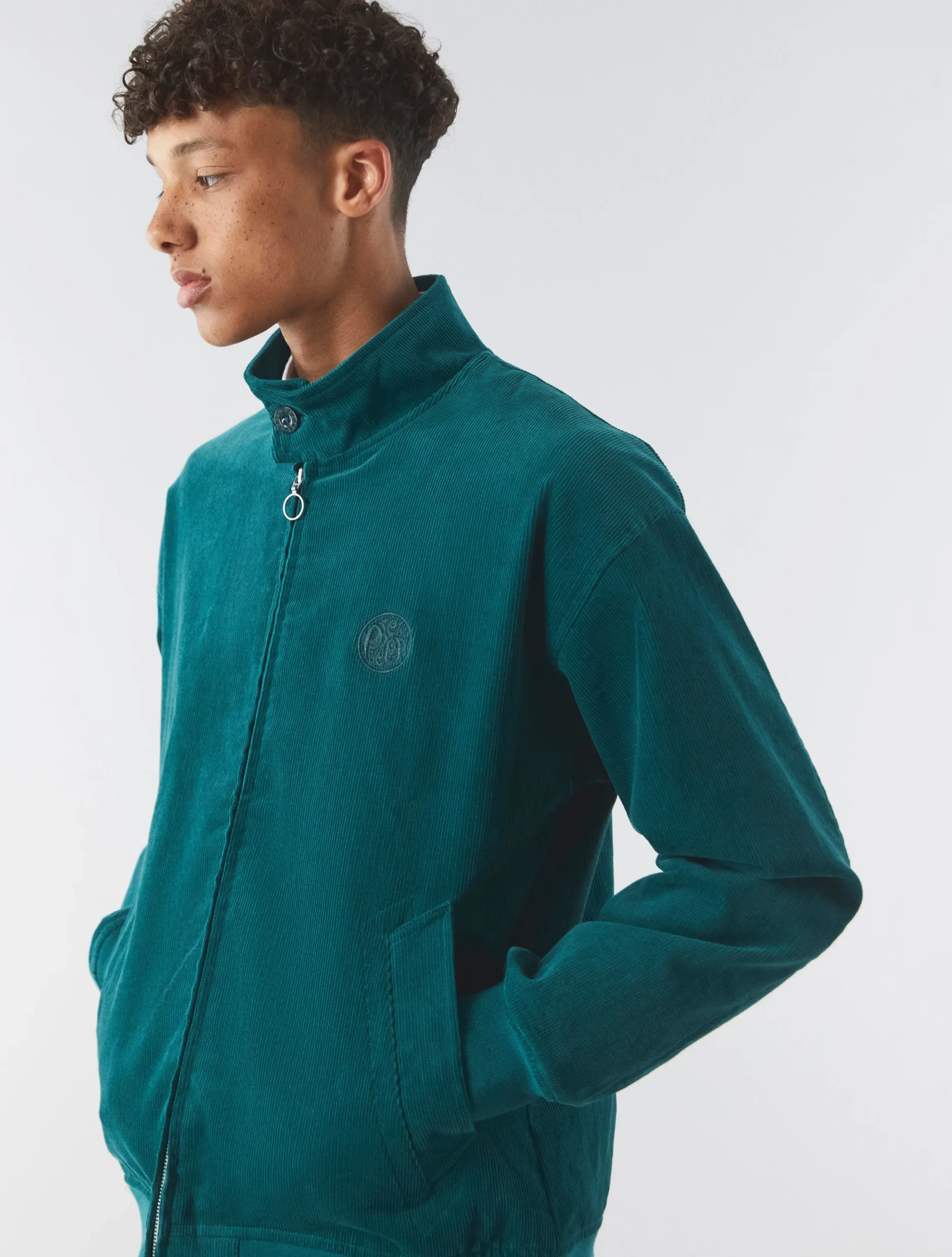 Pretty Green Wonderwall Cord Harrington Discount