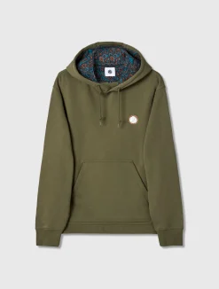 Pretty Green Wonderwall Hoody Khaki Online