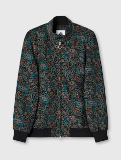 Pretty Green Wonderwall Paisley Cord Harrington New