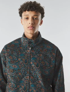 Pretty Green Wonderwall Paisley Cord Harrington New