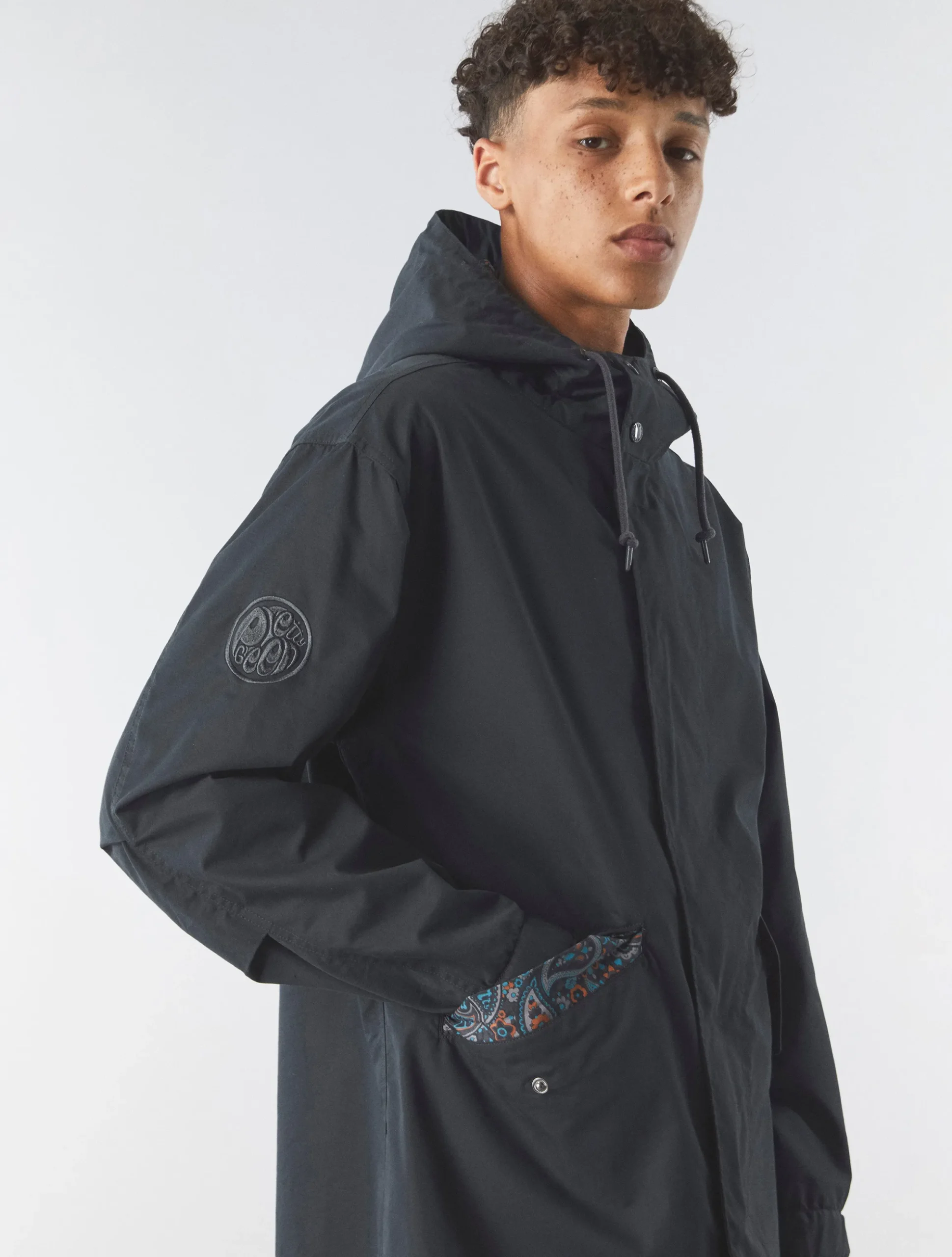 Pretty Green Wonderwall Parka Black Discount