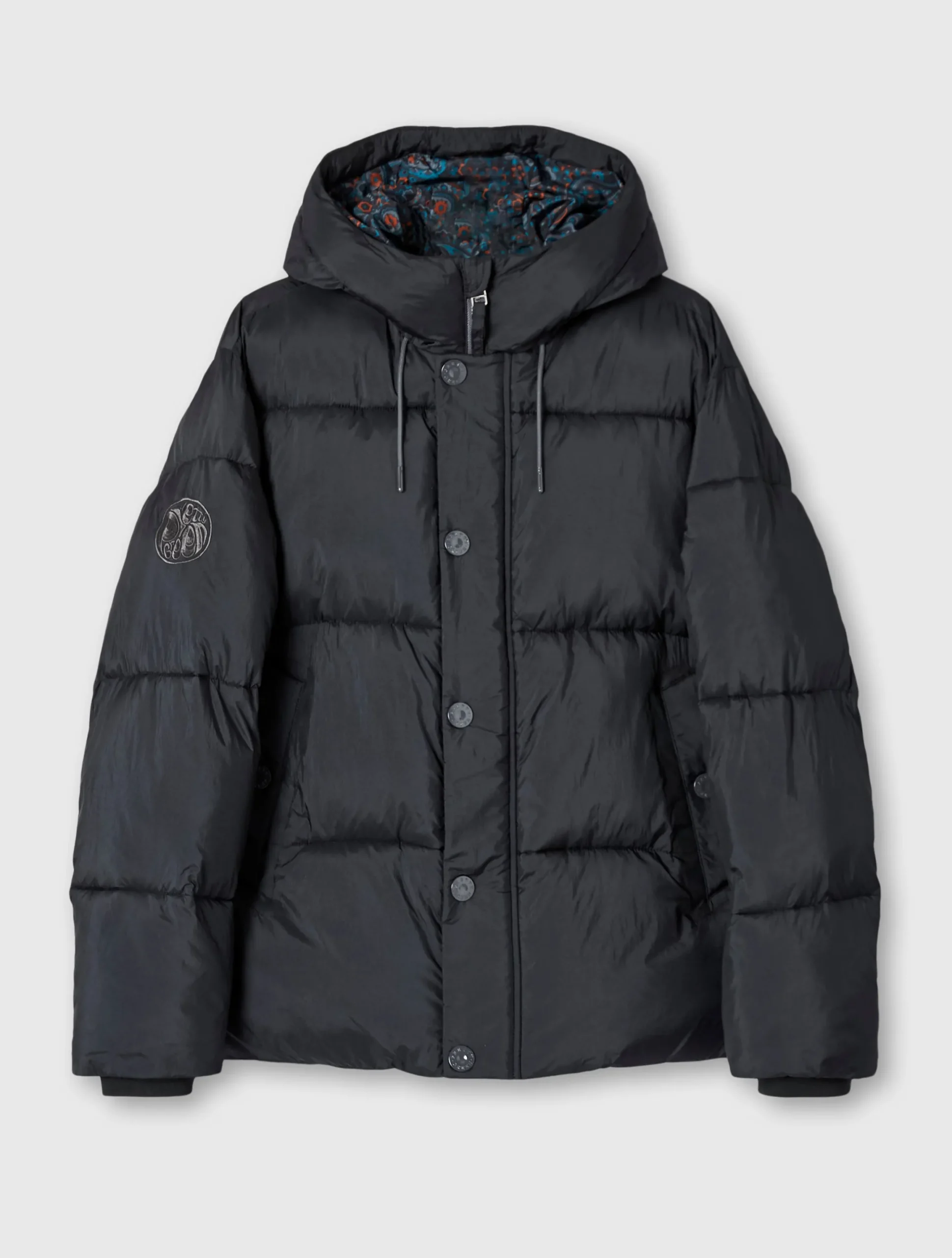 Pretty Green Wonderwall Puffer Black Store