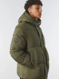 Pretty Green Wonderwall Puffer Khaki Best Sale